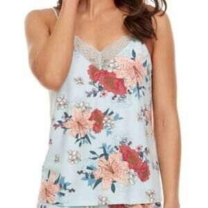 Flora Nikrooz Floral Stacy Cami Pajama Tank Top Size Large